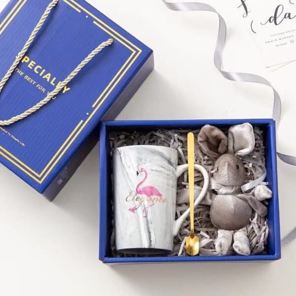 Flamingo Mug Blue Gift Box